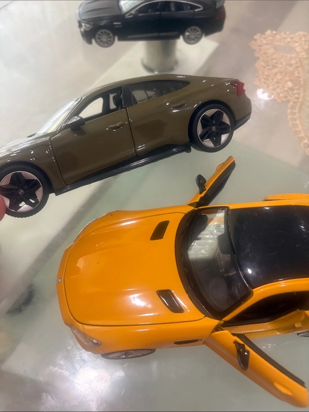 Mercedes and Audi toy cars